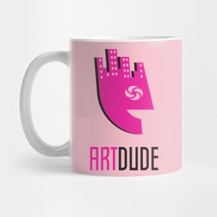 YourArtDude Logo In Pink And Black Mug